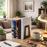 Re-Solution Buchstützen, 100% recycelt, Blauer Engel