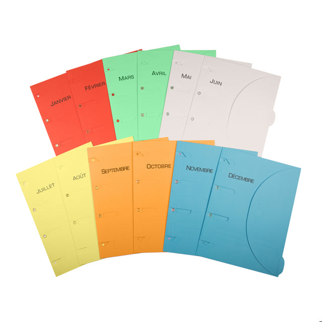 Smartfolder Sammelmappe mit Abheftrand, und Registertab, vorgedruckt, Timeline Pack, 12 Months, JAN-DEC, DIN A4