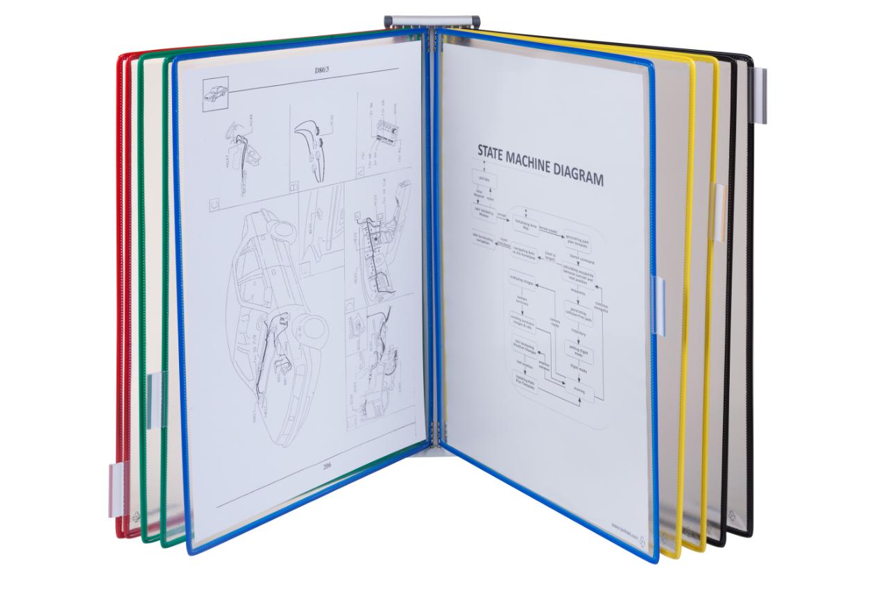 Tarifold magnetich Wandsichttafelsystem, DIN A3, 10 Sichttafeln