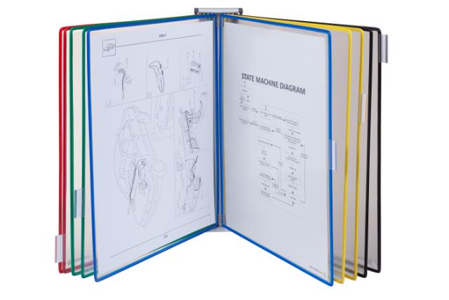 Tarifold magnetich Wandsichttafelsystem, DIN A3, 10 Sichttafeln