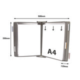 Tarifold Metall Wandsichttafelsystem, DIN A4, 10 Sichttafeln (Farbverpackung)