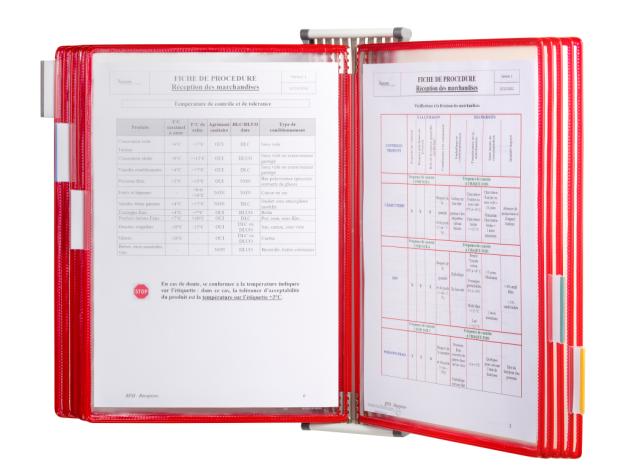 Tarifold Metall Wandsichttafelsystem, DIN A4, 10 Sichttafeln