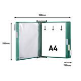 Tarifold Metall Wandsichttafelsystem, DIN A4, 10 Sichttafeln (Farbverpackung)