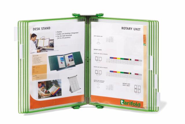 WANDSICHTTAFEL SET CANDY LINE - A4 - 10 SICHTTAFELN - GRÜN TRANSLUZENTE