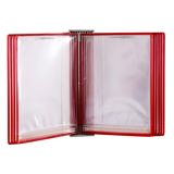 Tarifold Edelstahl Wandsichttafelsystem, DIN A4, 10 Sichttafeln Drypockets