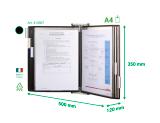 STERIFOLD ANTIMIKROBIELLE WANDSICHTTAFEL-SET - A4 - 10 SICHTTAFELN - SCHWARZ