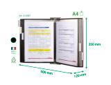 STERIFOLD ANTIMIKROBIELLE WANDSICHTTAFEL-SET EDELSTAHL - A4 - 10 SICHTTAFELN - WEISS