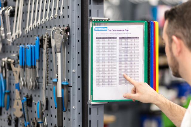 Magnetische Wandsichttafelsystem Tarifold, DIN A4, 10 Sichttafeln