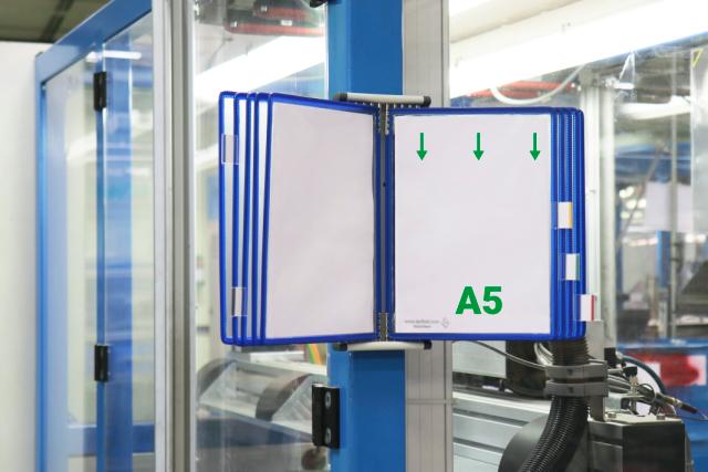 Tarifold Metall Wandsichttafelsystem, DIN A5, 10 Sichttafeln