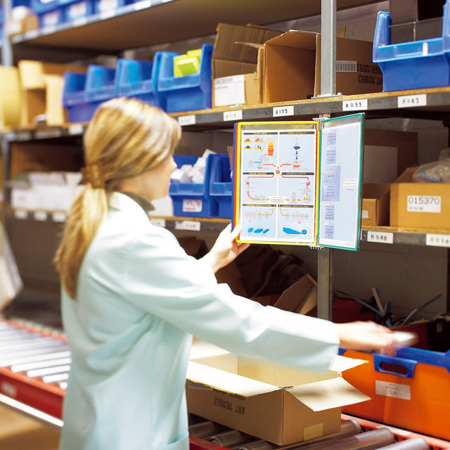 Tarifold Food Wandsichttafelsystem, DIN A4, 5 Sichttafeln