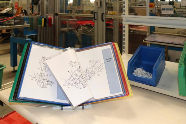 TISCHSICHTTAFEL-SET FOLDFIVE METALL - A4 - 10 SICHTTAFELN - SORTIERT