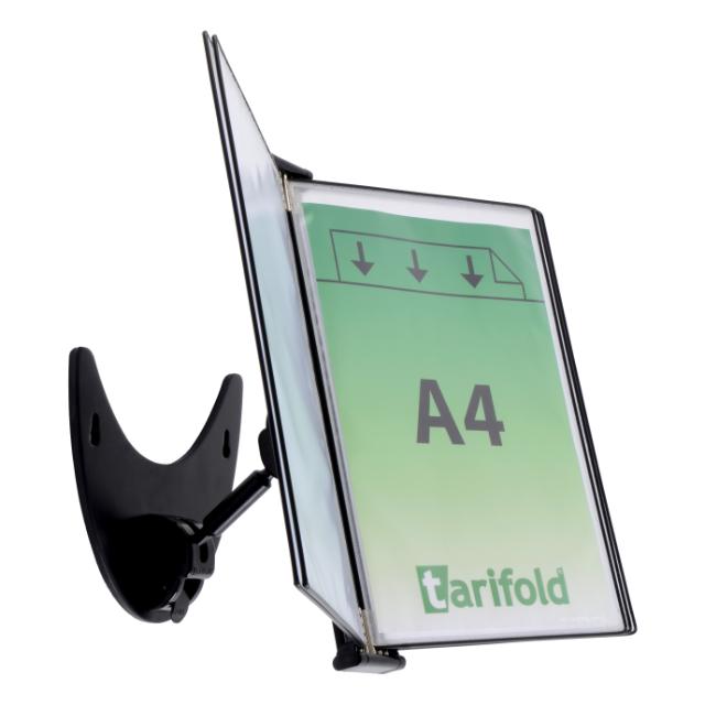 TISCHSICHTTAFEL SET 3D - A4 - 5 SICHTTAFELN - SCHWARZ