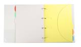 Smartfolder Personalisierbares Ringbuch-set, 4-Ring-Ringbuch, mit 6 Sammelmappen mit Abheftrand, DIN A4