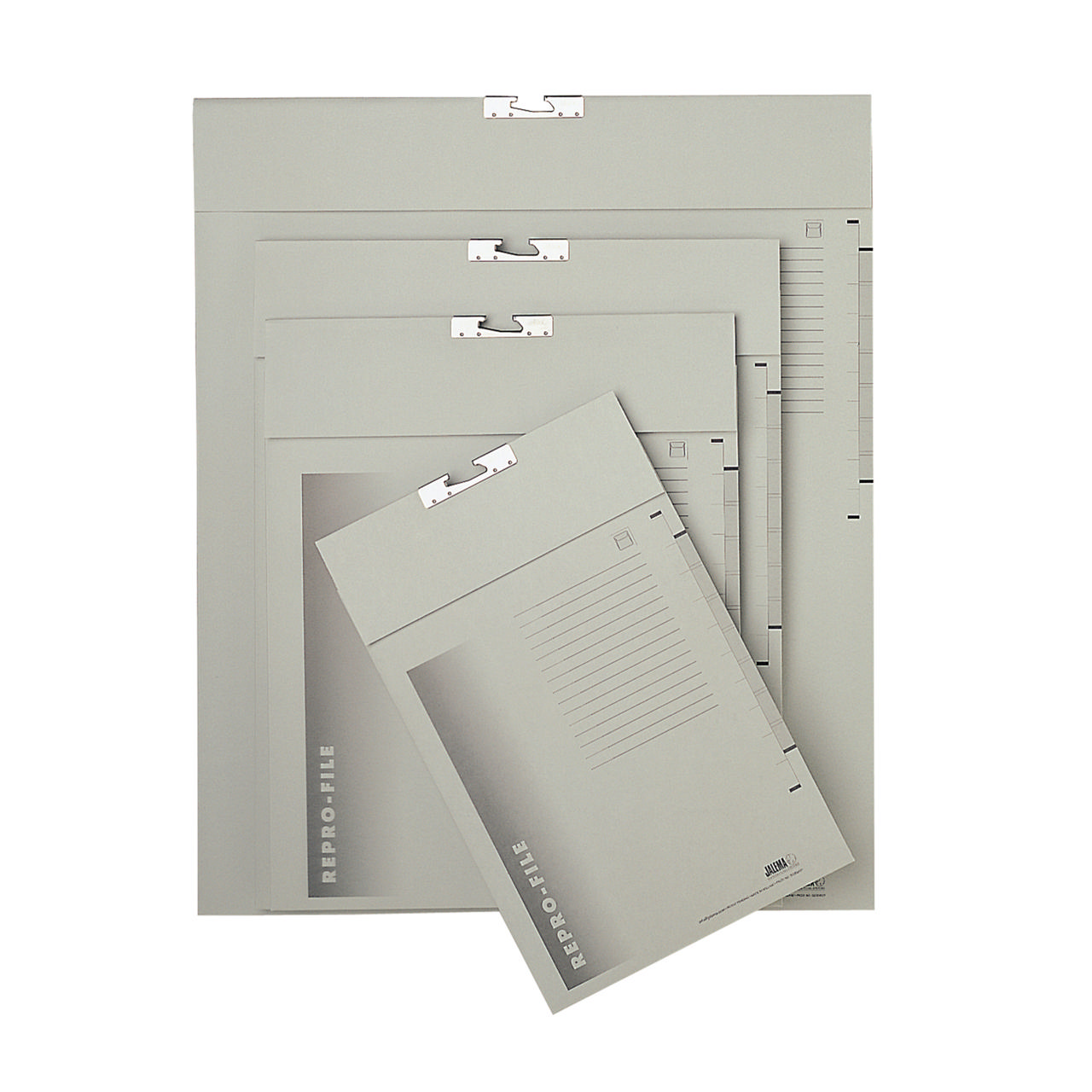 Repro-file, 2 Fächern, 255 x 390 mm, Grau