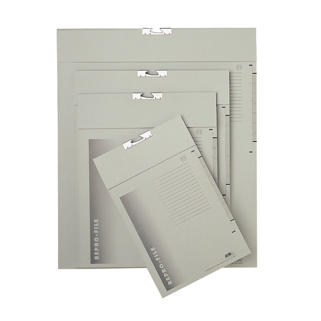 Repro-file, 2 Fächern, 255 x 390 mm, Grau