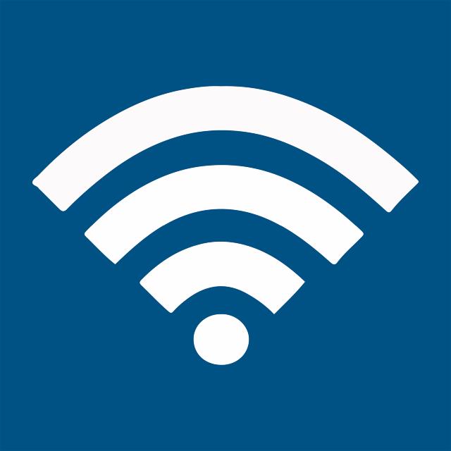 Piktogramm-Zeichen Wifi-Symbol, 100 x 100 mm