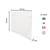 Selbstklebender Acryl-Schilderhalter DIN A4, permanent