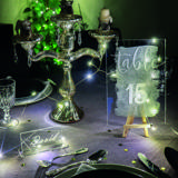 Personalisierbare Tischkarte aus Acryl, rechteckig