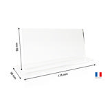 Personalisierbare Tischkarte aus Acryl, rechteckig