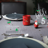 Personalisierbare Tischkarte aus Acryl, rund