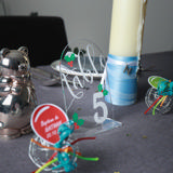 Personalisierbares Tischschild aus Acryl, rund