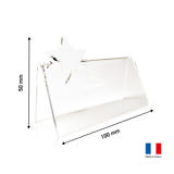 Personalisierbare Tischkarte aus Acryl mit Stern