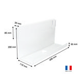 Hängende Acryl-Nachttischplatte, klein