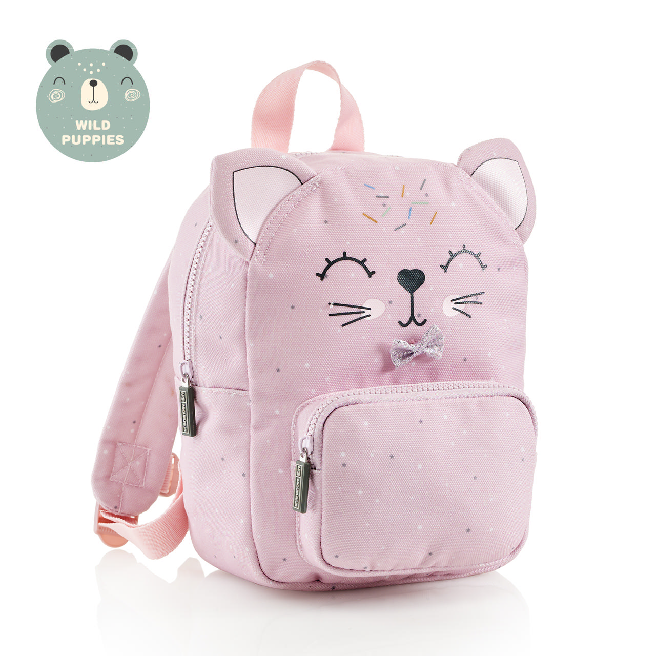 Mini-Rucksack, rosa Katze