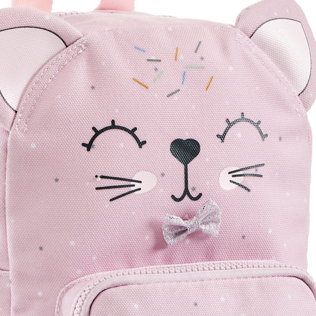 Mini-Rucksack, rosa Katze