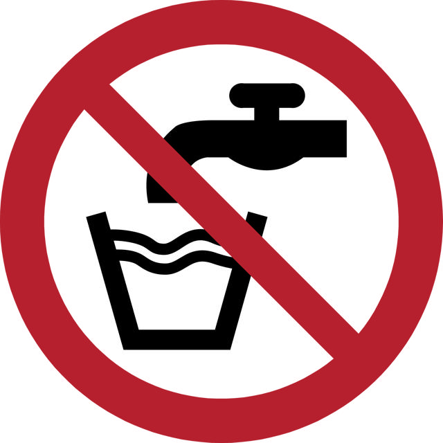 Piktogramm-Zeichen Kein Trinkwasser